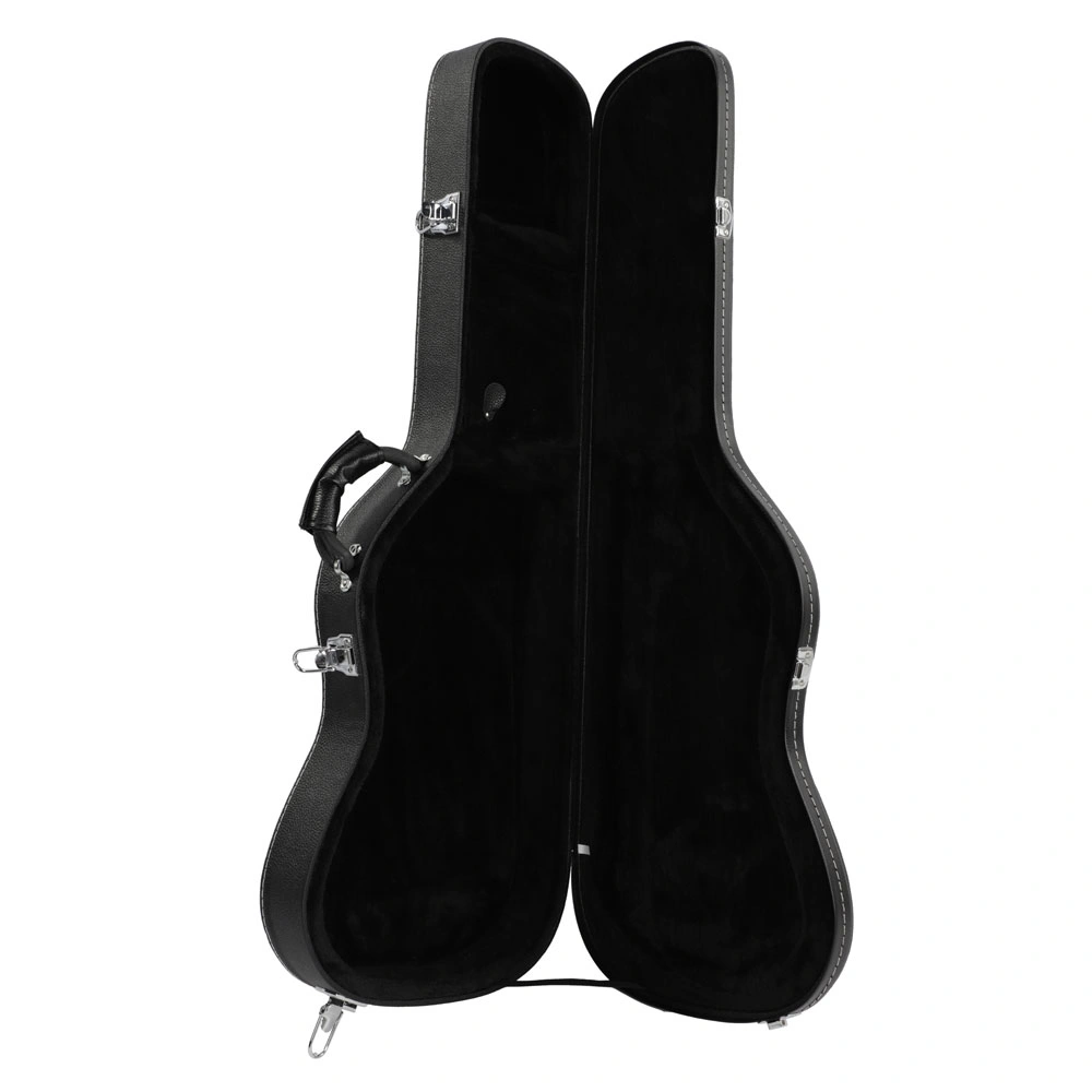 ST High Grade Electric Guitar Hard Case Microgroove Flat Surface Straight Flange Black view 8