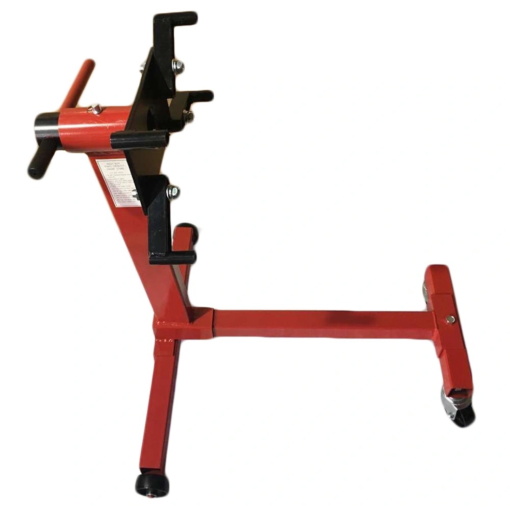 New Shop Engine Stand 1000lb Pro Hoist Automotive Lift Rotating 4 Leg Type Motor Red view 2