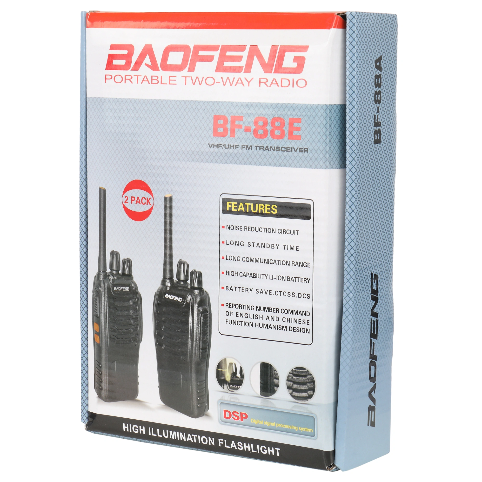 BF-88E 1500mAh Ultra-long Standby Walkie-talkie EU Standard Black view 14