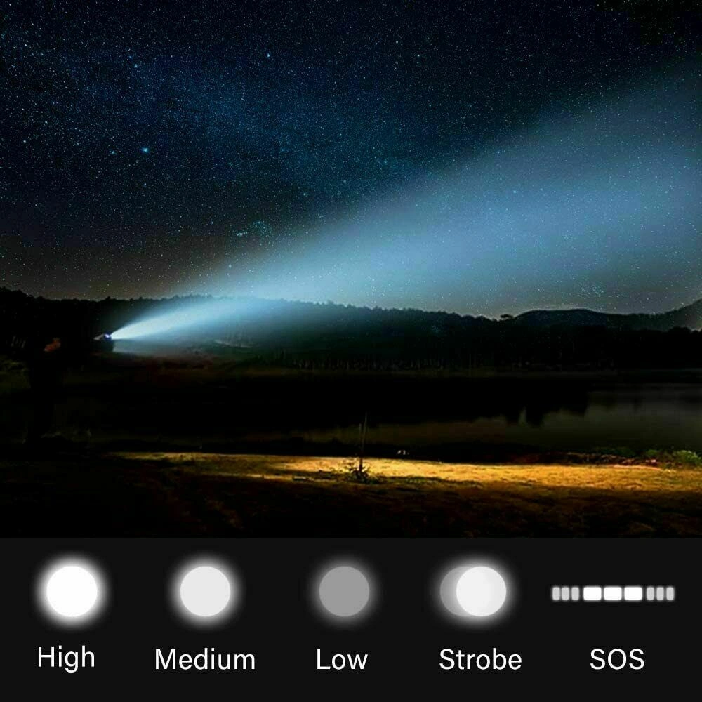 USB Rechargeable LED Flashlight 5-Mode, Outdoor Camping Hiking Flashlight view 5