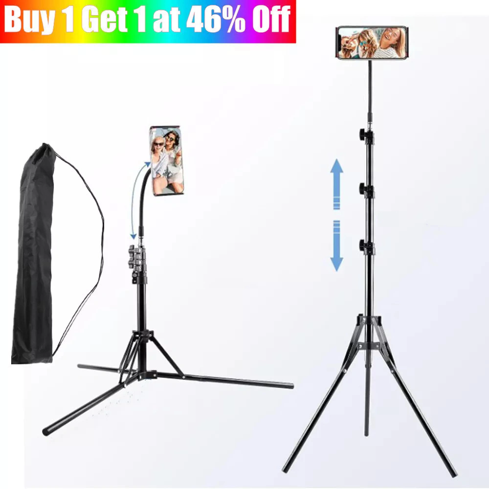 170CM Tall Flexible Phone Tripod with Gooseneck Heavy Duty Phone Stand Tripod UK