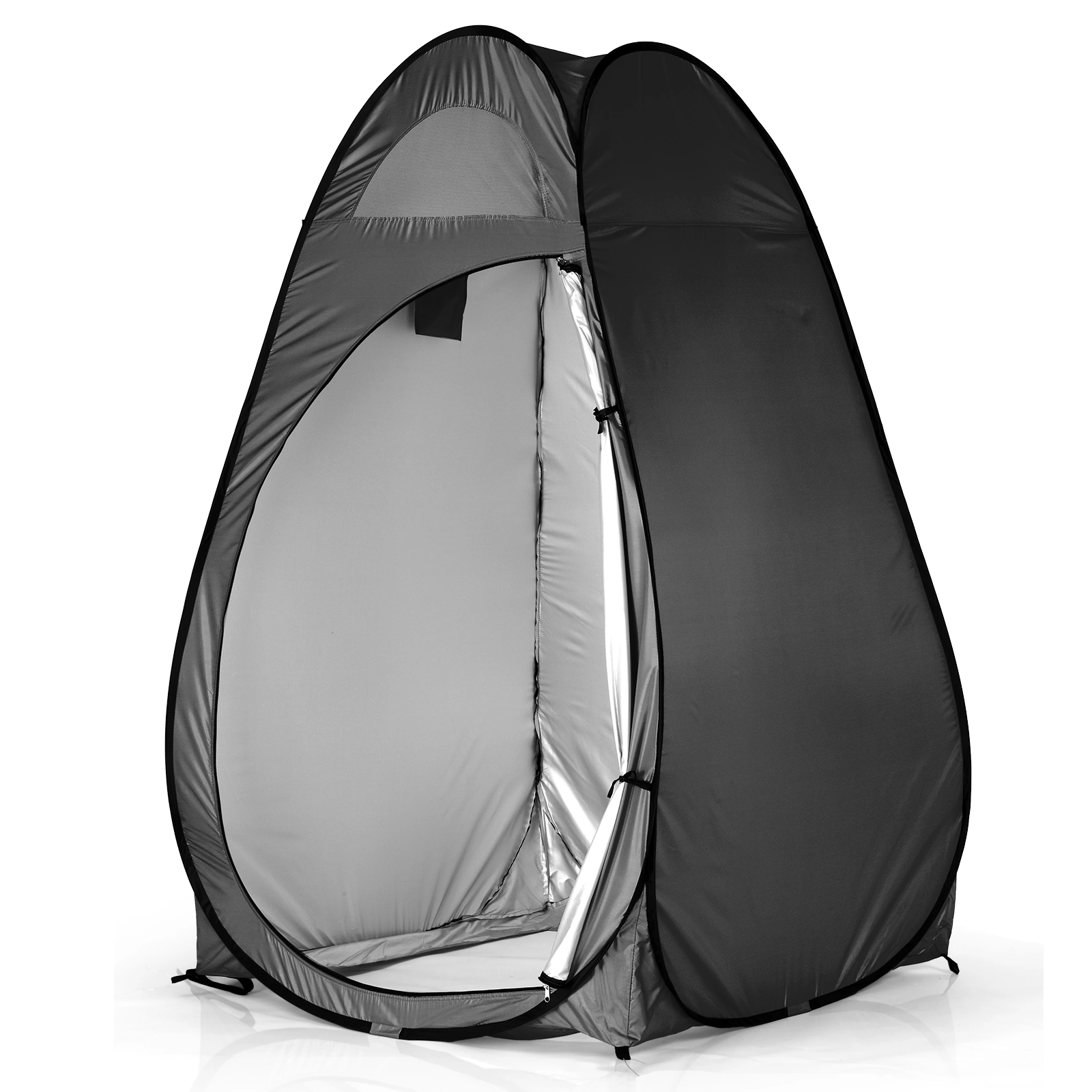 Portable Outdoor Pop-up Toilet Dressing Fitting Room Privacy Shelter Tent Black view 7