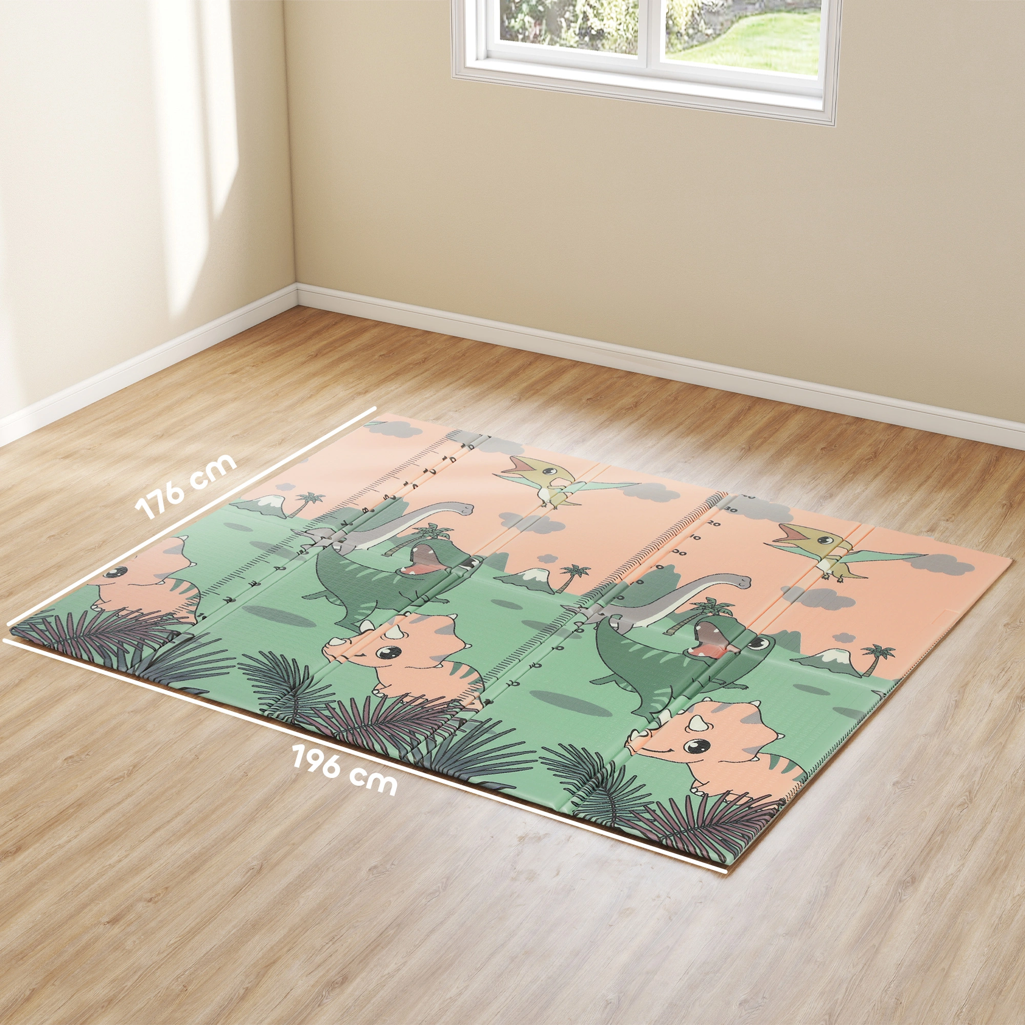 Baby Play Mat, Soft Foldable Exercise Foam Floor Gym Mat for Toddlers & Kids view 5