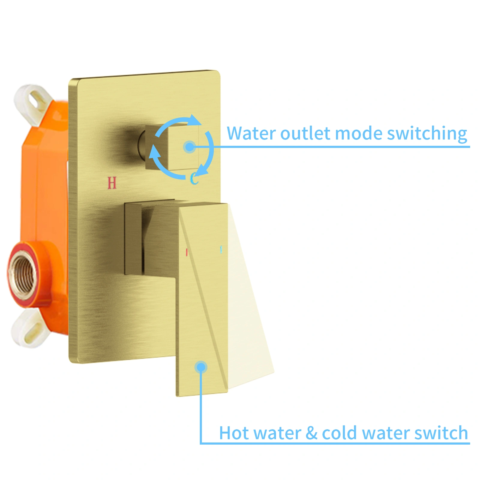 Shower System Shower Faucet Combo Set Wall Mounted with 12" Rainfall Shower Head and handheld shower faucet view 5