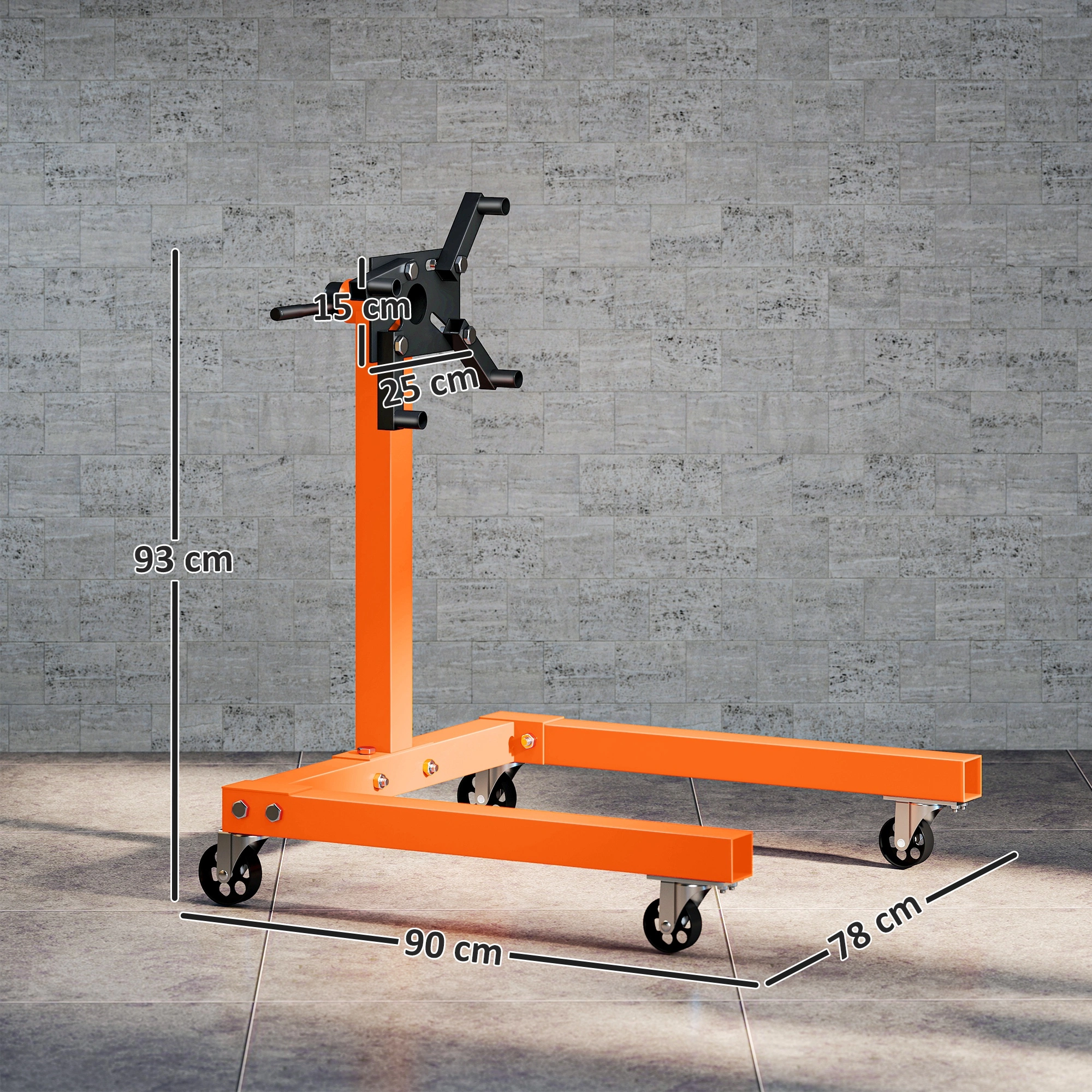 Heavy Duty Engine Stand, Adjustable Repair Lift, Universal Compatibility view 2