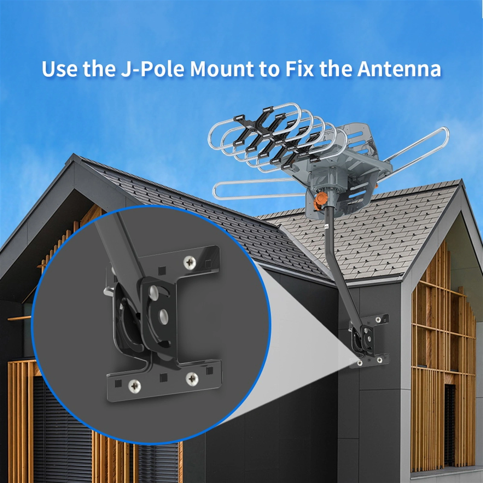 28-36dB 360° UV Dual-band Outdoor Antenna US Plug view 13
