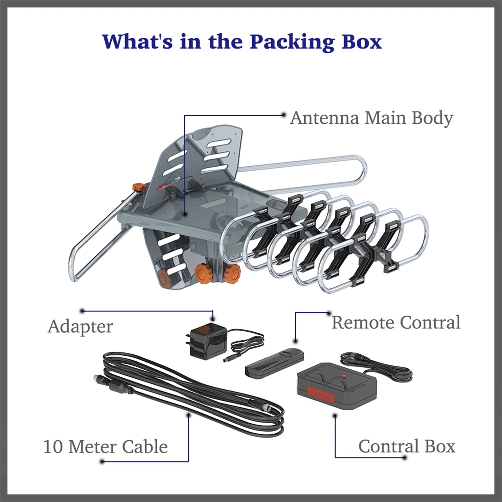 28-36dB 360° UV Dual-band Outdoor Antenna US Plug view 14