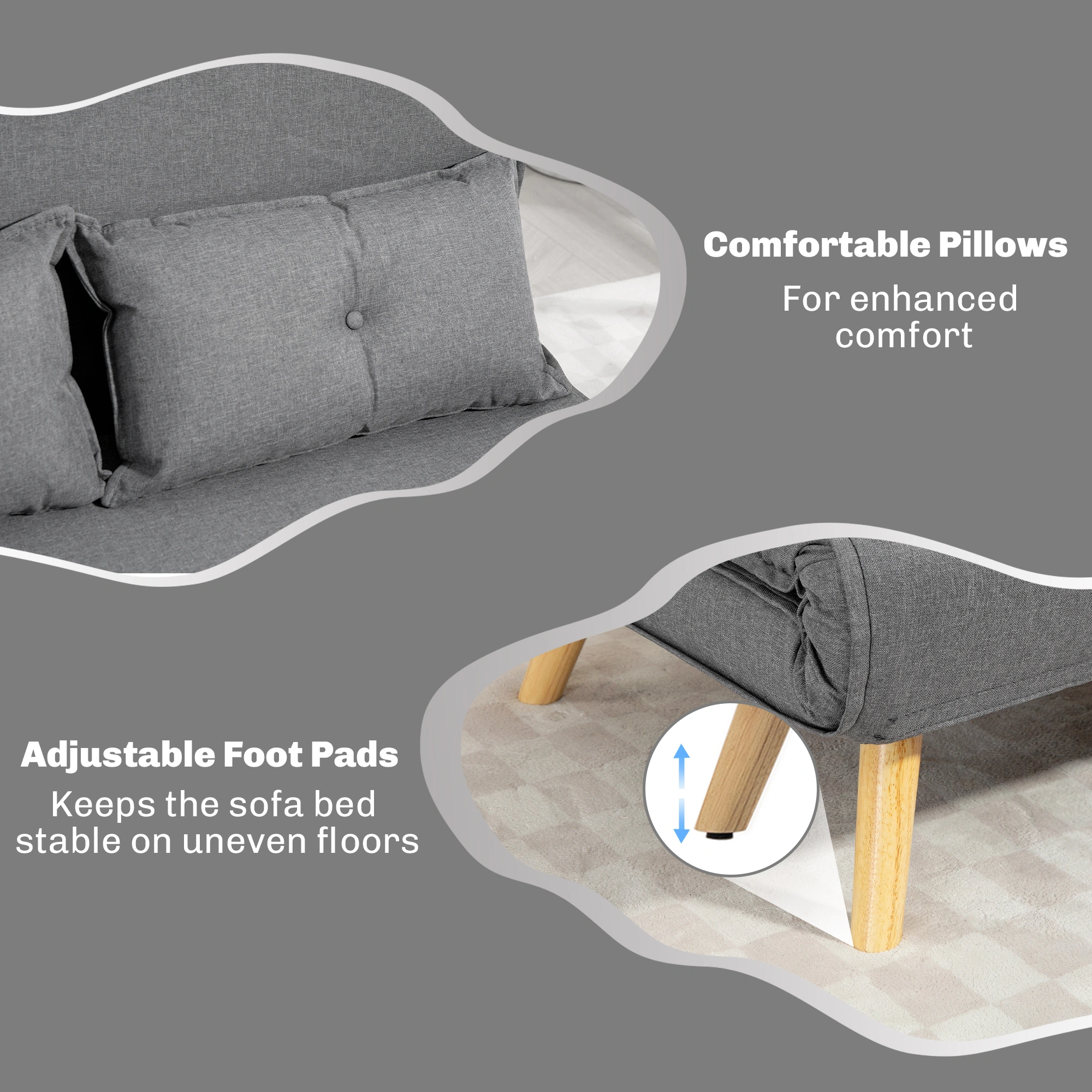 Sofa Chair Accent Armchair for Living Room, Compact Lounge Seat with Padded Cushion, Modern Reading Chair view 3