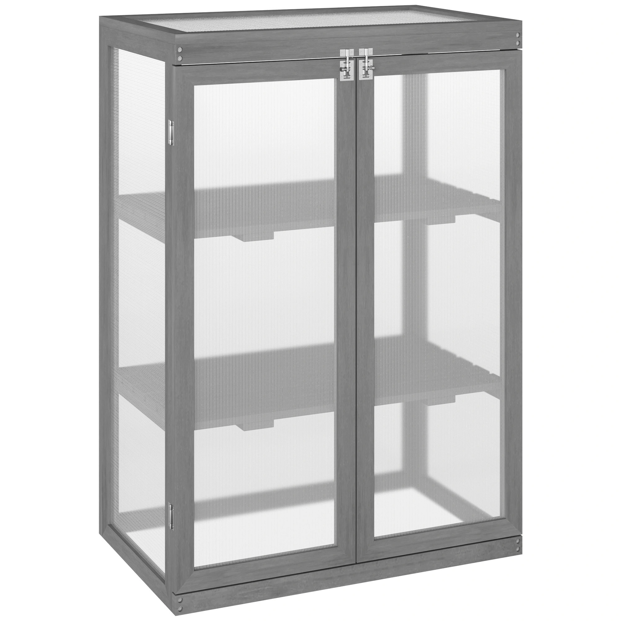 Wooden Cold Frame Greenhouse - Season Extender Garden Project Box for Seed Starting & Plant Protection view 3
