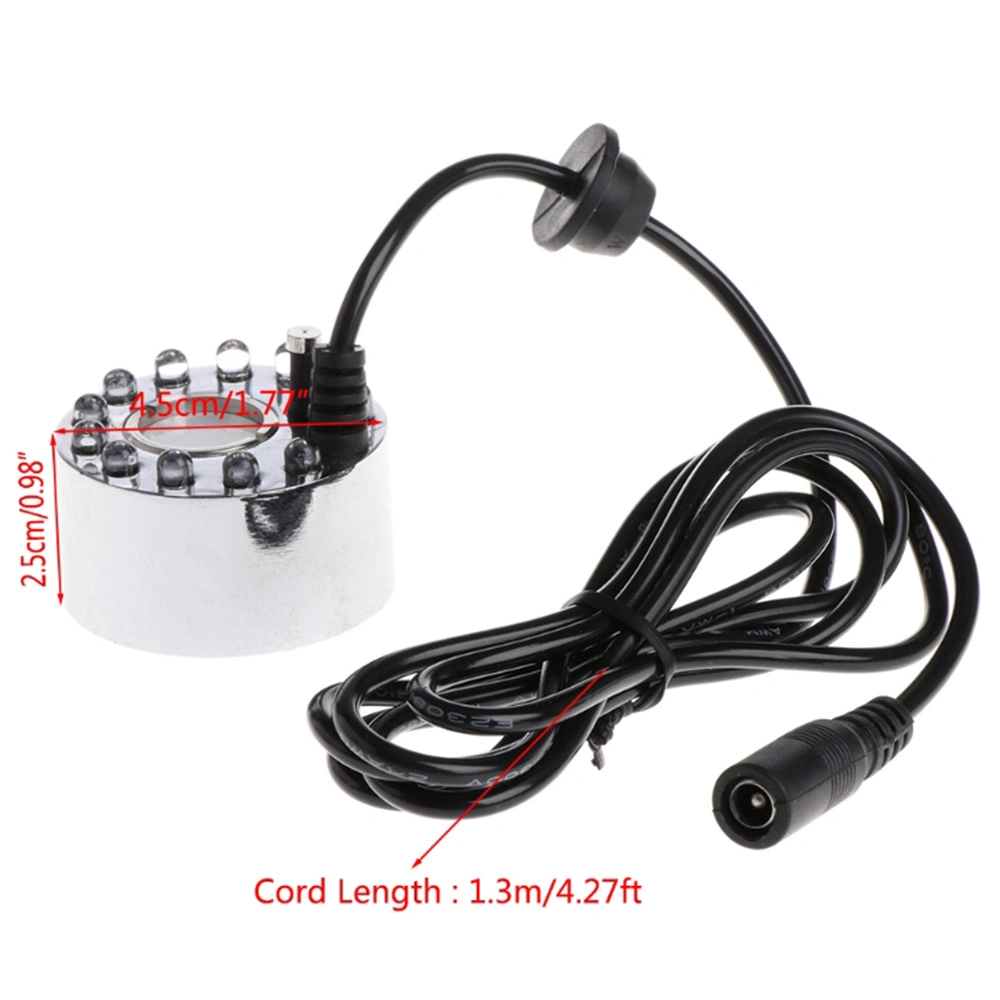 12 LED Ultrasonic Mist Maker Fogger Light Water Fountain Pump for Pond Garden Decor view 7