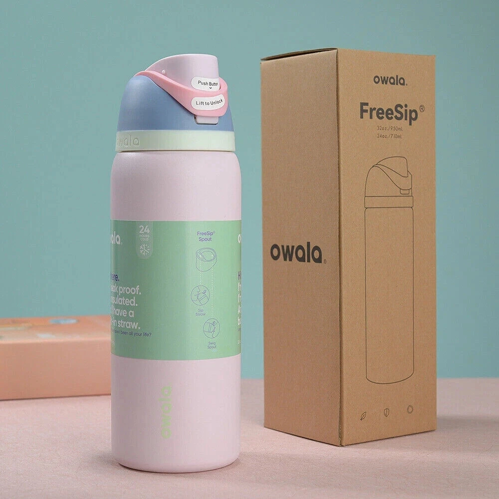 Owala FreeSip 24oz Insulated Stainless Steel Water Bottle with Straw Thermal Mug