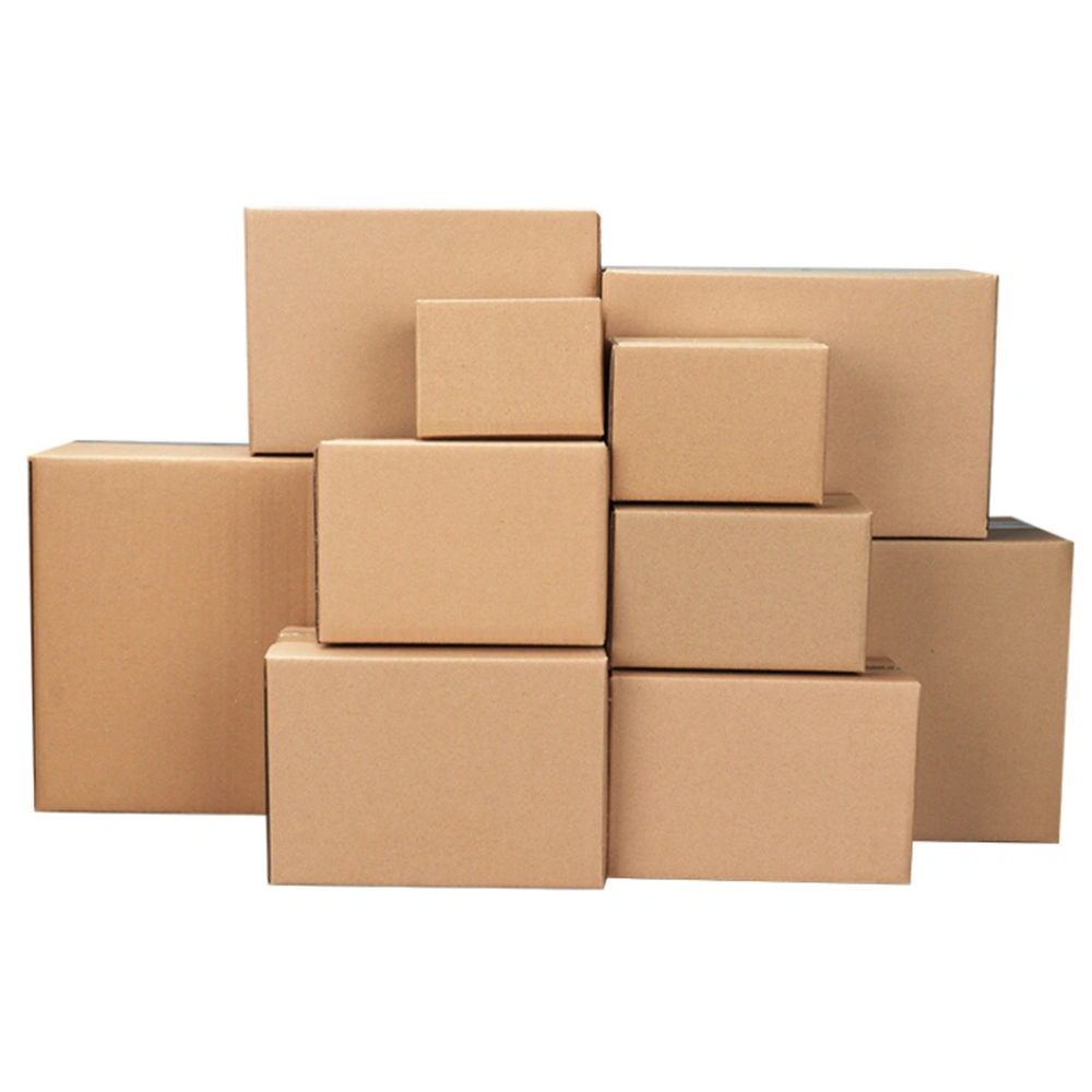 100 Corrugated Paper Boxes 8x6x4"(20.3*15.2*10cm)Yellow view 5