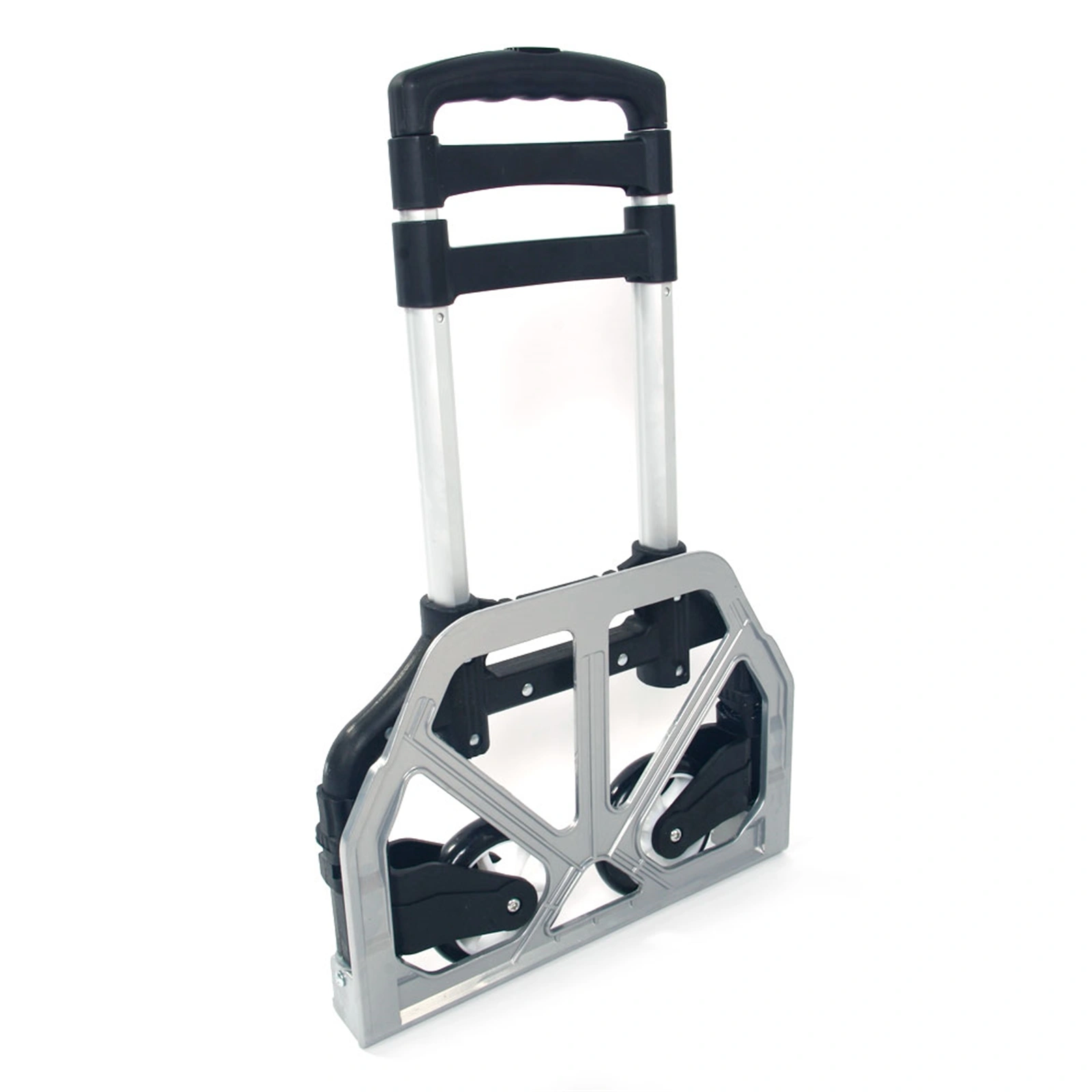 Portable Folding Collapsible Aluminum Cart Dolly Push Truck Trolley Black view 10