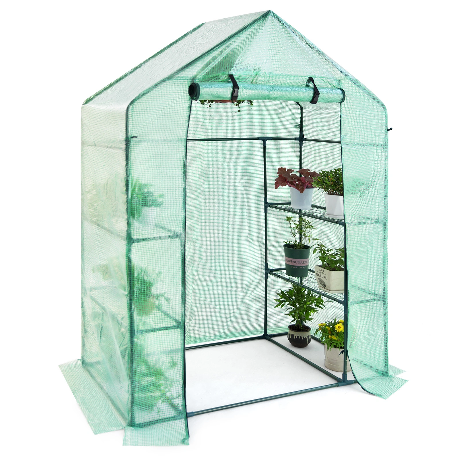 Walk In Greenhouse Garden Hobby Plant Growing Tunnel Portable Outdoor Greenhouse Shelter