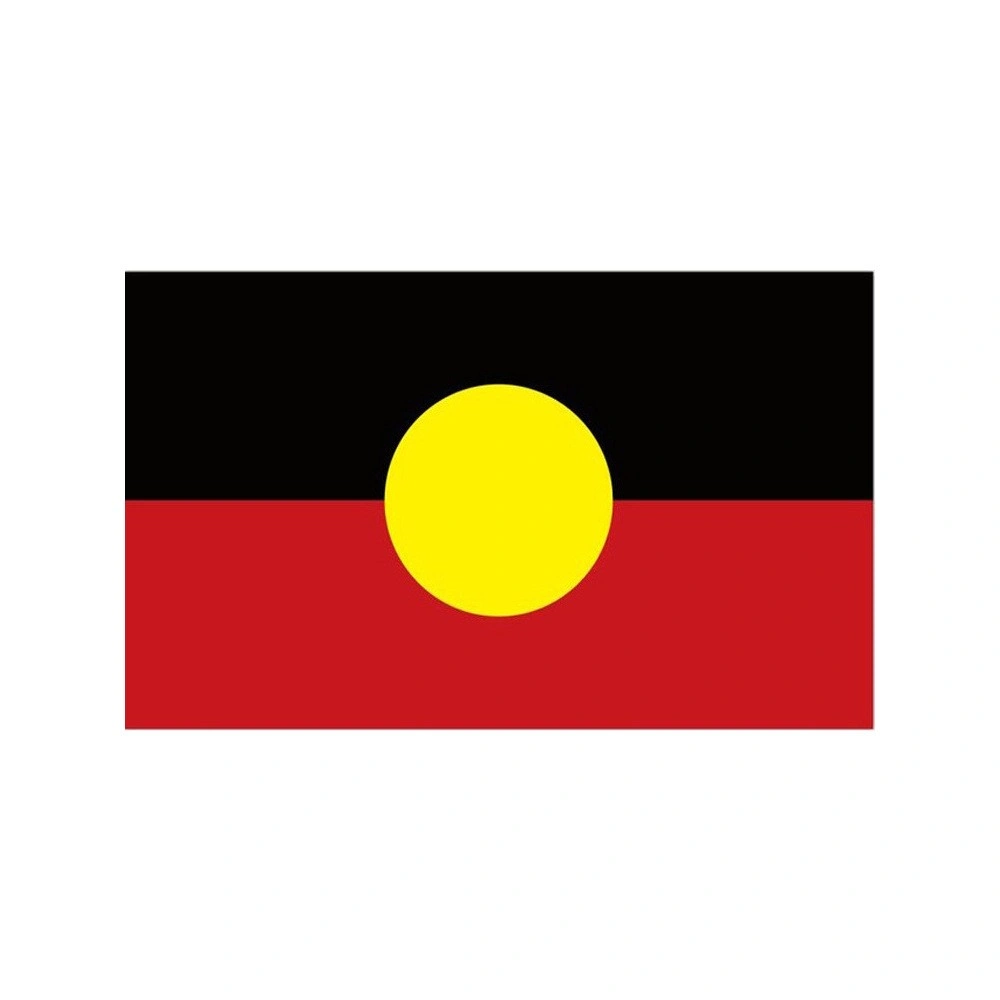 Aboriginal Flag 150x90cm Australian Indigenous Flag with Brass Grommets Outdoor