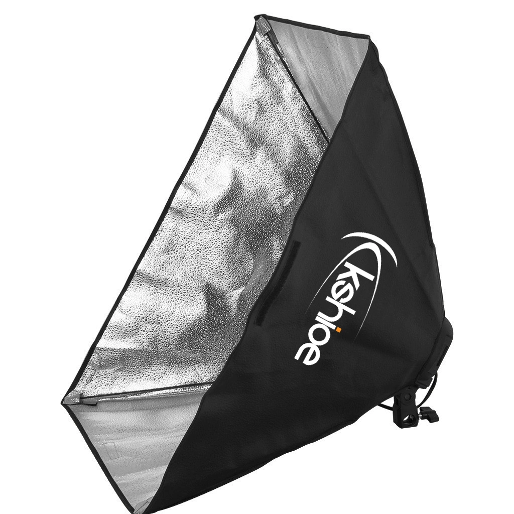 45W Softbox Lighting Kit with 4 White Silver Black Umbrellas, Background Stand & Light Stands for Photography view 12