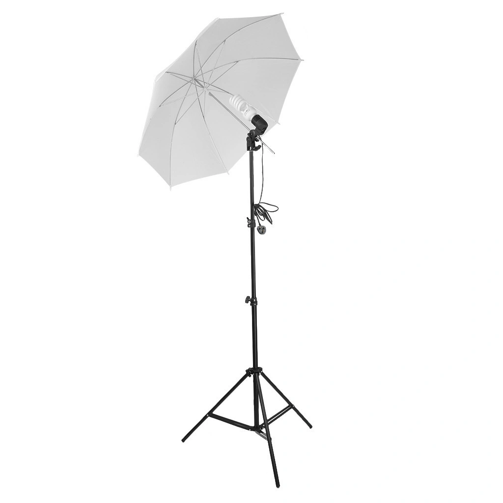 45W Softbox Lighting Kit with 4 White Silver Black Umbrellas, Background Stand & Light Stands for Photography view 19