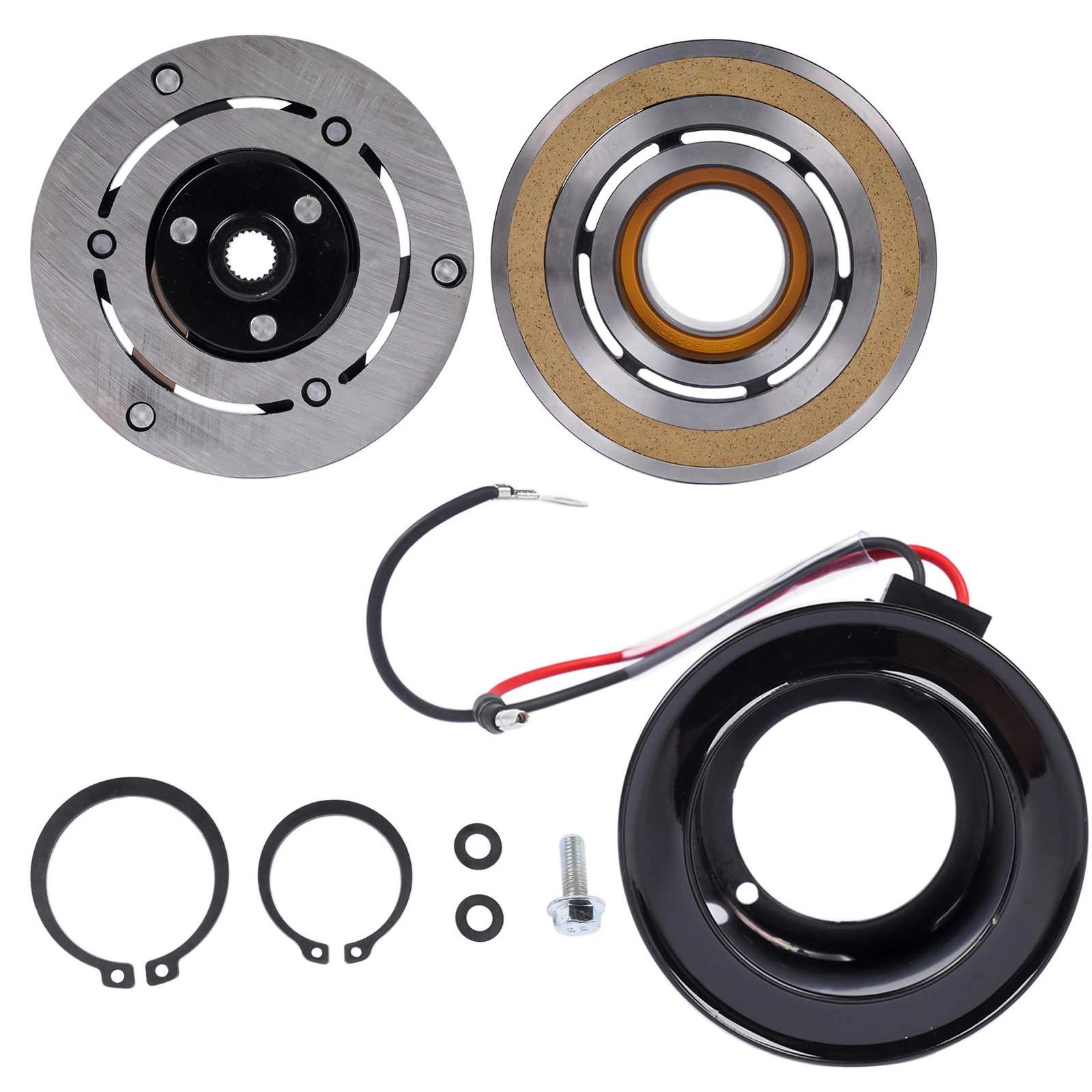 AC Compressor Clutch Kit 88892743 89038601 Fits for Buick Rainier Chevy Trailblazer Olds Bravada GMC Envoy/Envoy XL Isuzu Ascender Saab 9-7x 4.2L 2002-2009 view 3