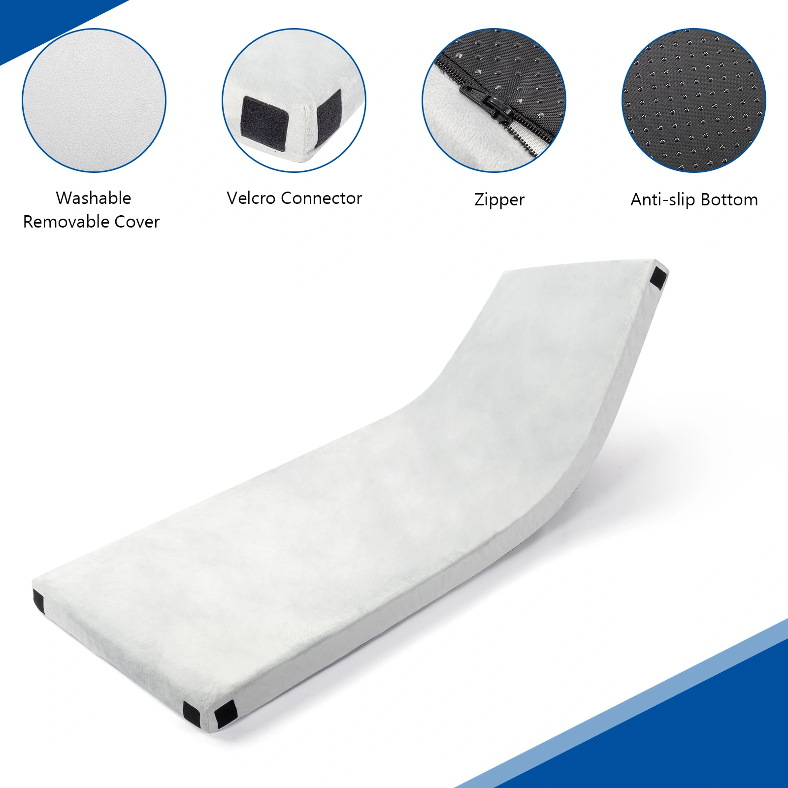 75"D x 25"W x 3"H Memory Foam Camping Mattress view 11