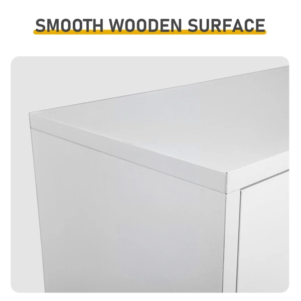 Rattan-fronted 3-tier shoe cabinet, particleboard, 54*24*135 cm, white view 6