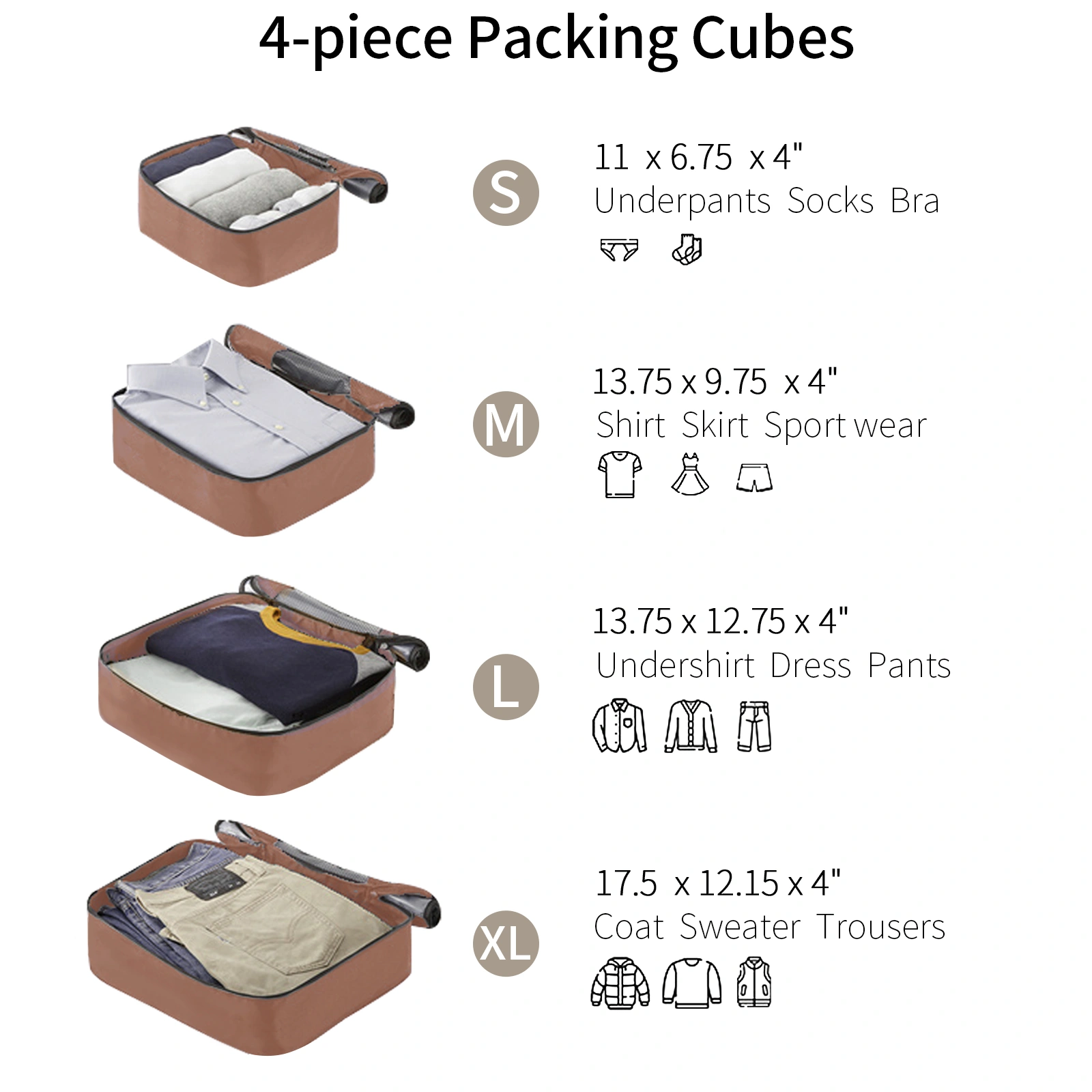 4 Piece Luggage Set ABS Hard Shell Suitcase, Lightweight Expandable Travel Bags with Packing Cubes, TSA Lock, 4-Wheel Spinner, 16/20/24/28 view 9