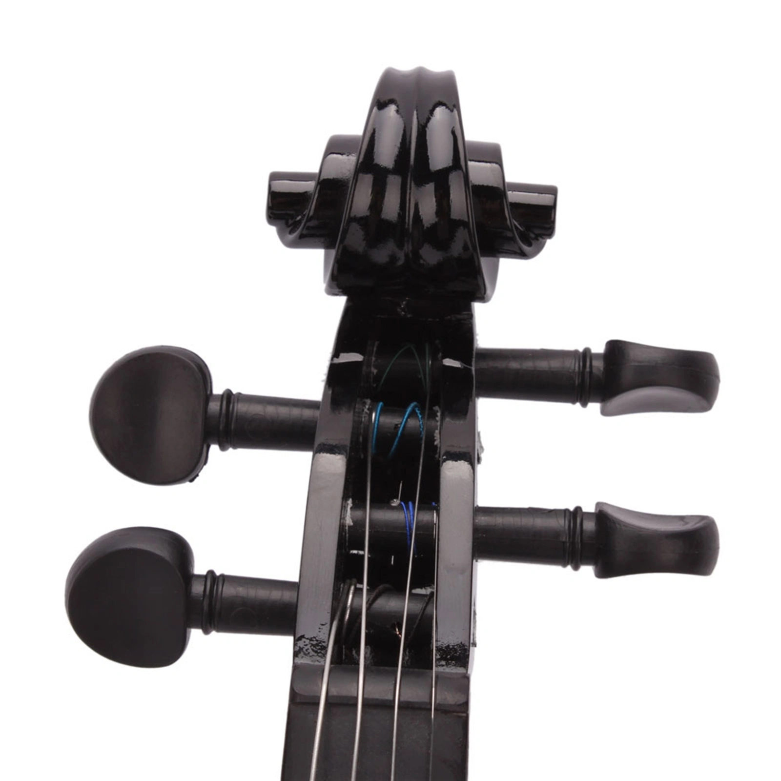 New 4/4 Acoustic Violin Case Bow Rosin Black view 10