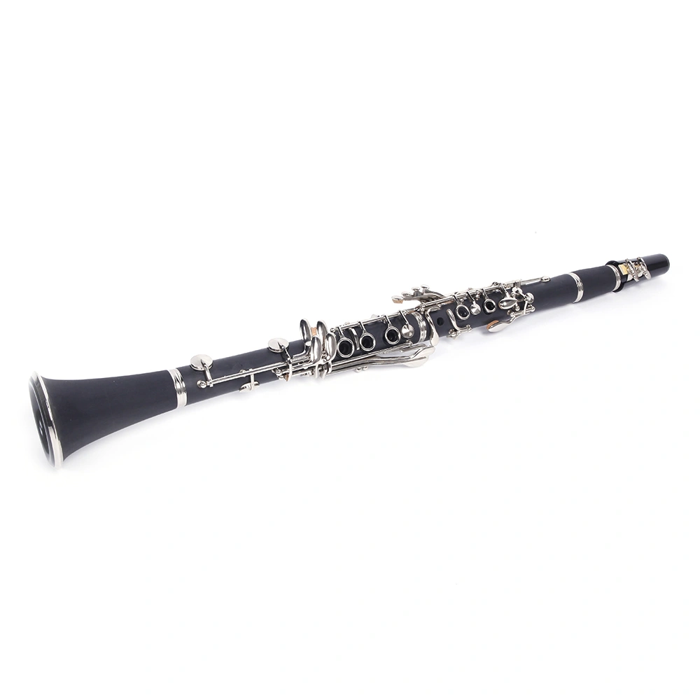 Hard Bakelite Mid-range Flat B Tone Clarinet Case with Cleaning Cloth Screwdriver & Lubricant Accessory Set view 2