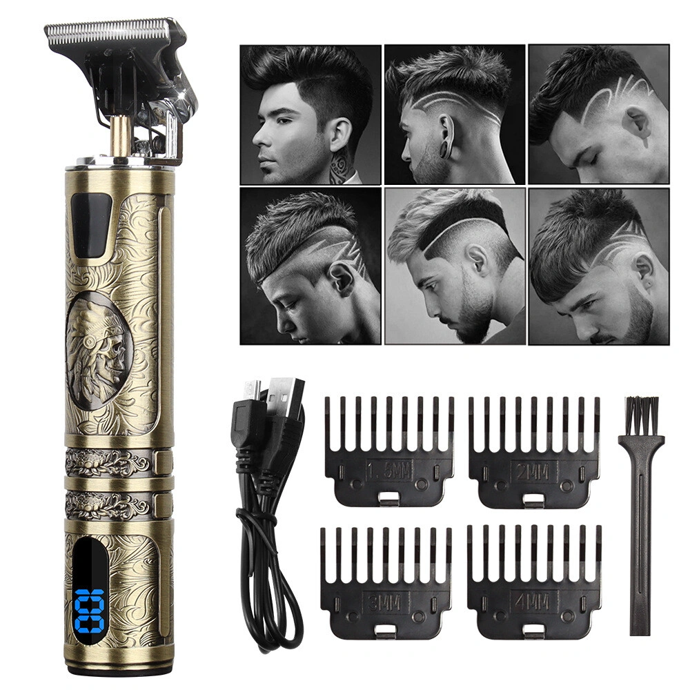 Small LCD Screen Display Professional Men Cordless Hair Clippers Beard Trimmer Cutting Machine Kit view 7