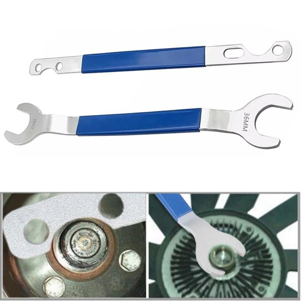 32mm & 36mm Fan Clutch Nut Wrench & Clutch Holder Removal Tool Kit for BMW Ford GM Compatible