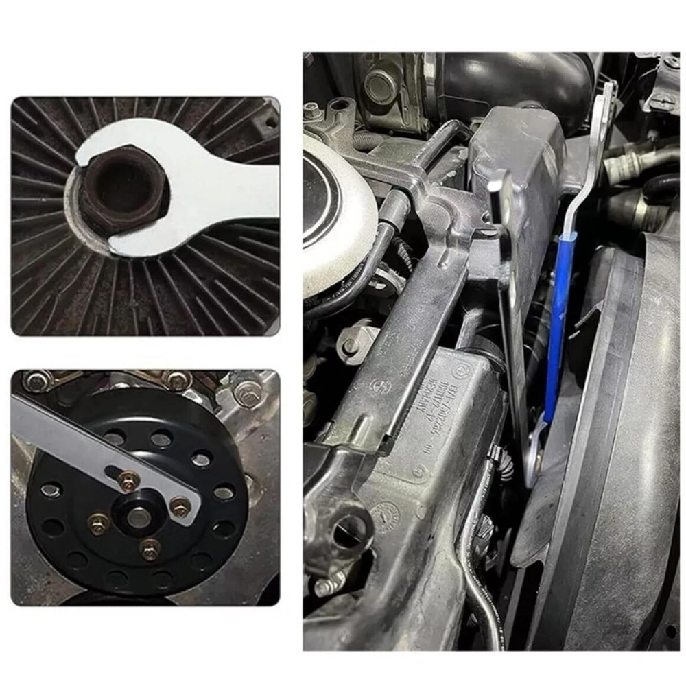 32mm & 36mm Fan Clutch Nut Wrench & Clutch Holder Removal Tool Kit for BMW Ford GM Compatible view 5