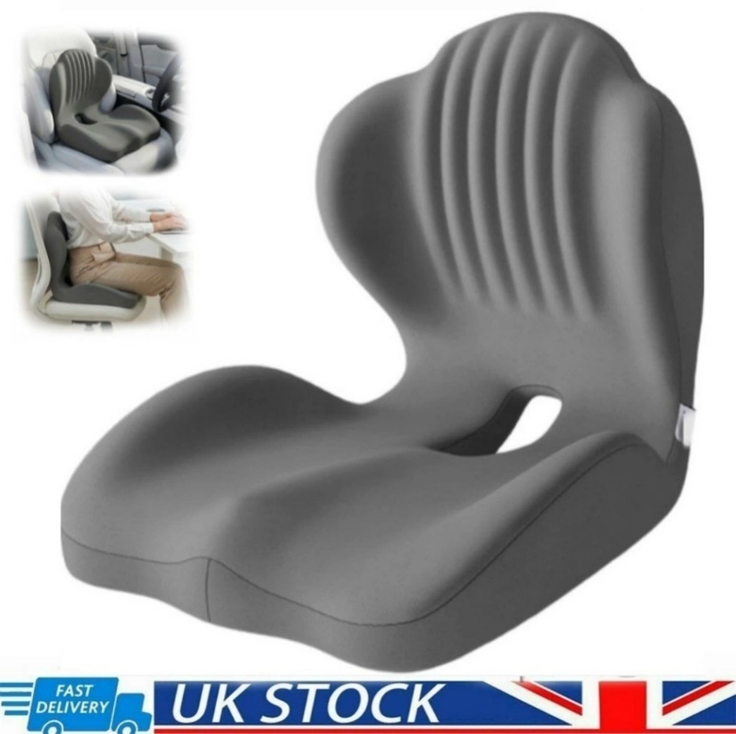 Ergonomic Back and Seat Cushion 2-in-1 with Lumbar Support & Tailbone Pain Relief view 5