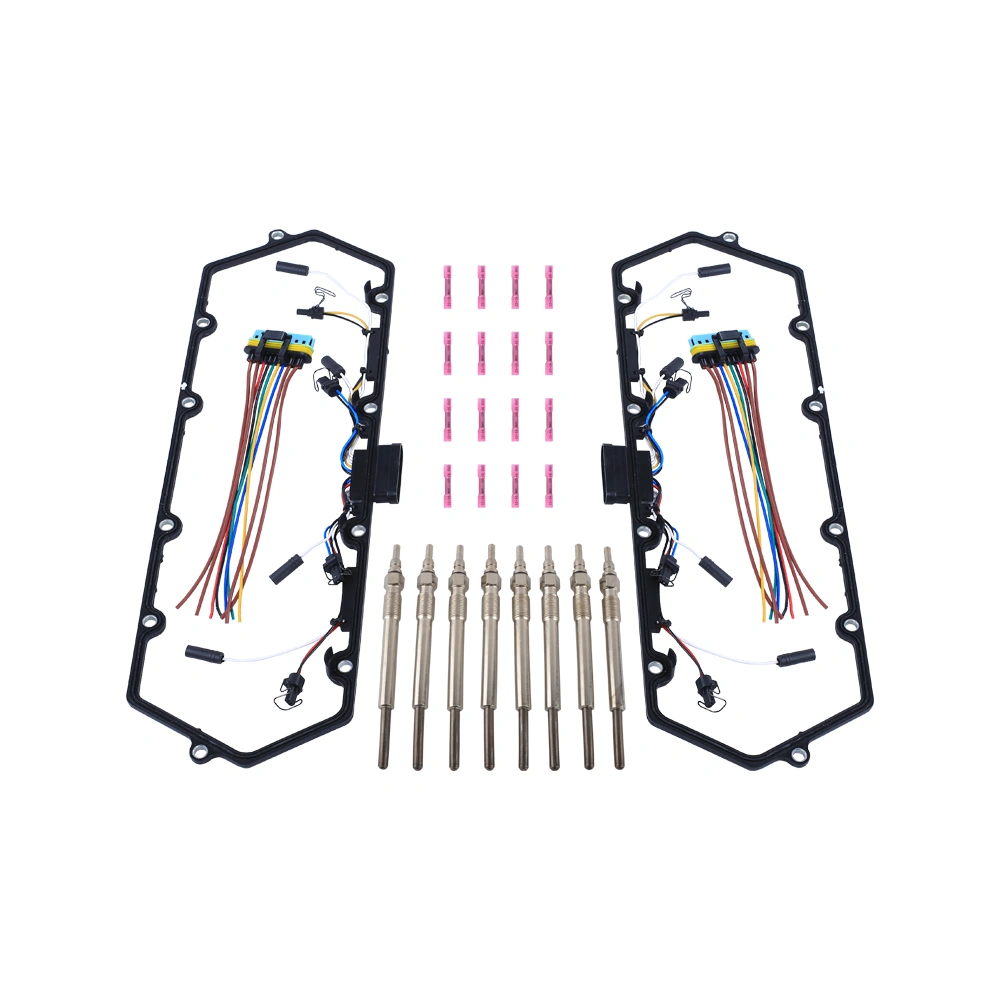 98-03 Fit For Ford 7.3L Glow Plugs Gasket & Glow Plugs MT030012 (Ban the sale oF Amazon & Temu) (No refunds without reason)