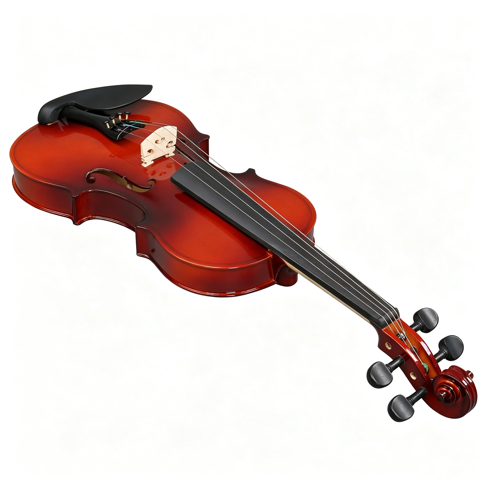4/4 Full Size Violin for Beginners, Laminated Spruce Maple Wood, Red Varnish Finish, Complete Violin Set with Hard Case, Bow & Rosin view 5