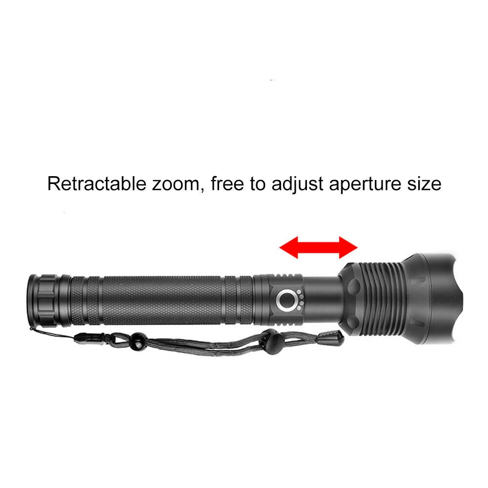 USB Rechargeable LED Flashlight 3 Modes Outdoor Camping Hiking Work Light Torch view 2