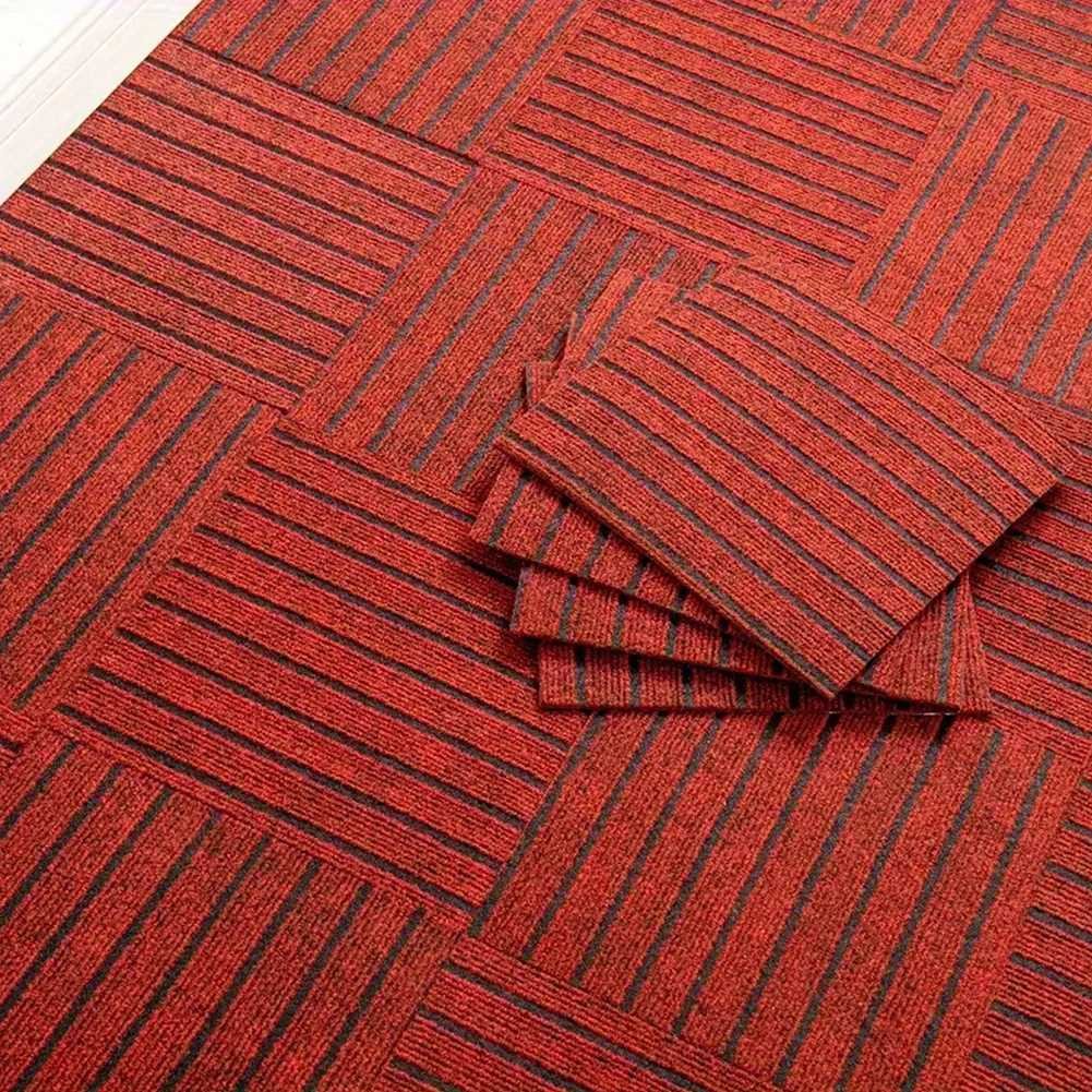 12"x 12" Carpet Tiles Soft Padded Floor Tiles Reusable Interlocking Rug Tiles for Bedroom Living Room Home Decor view 5