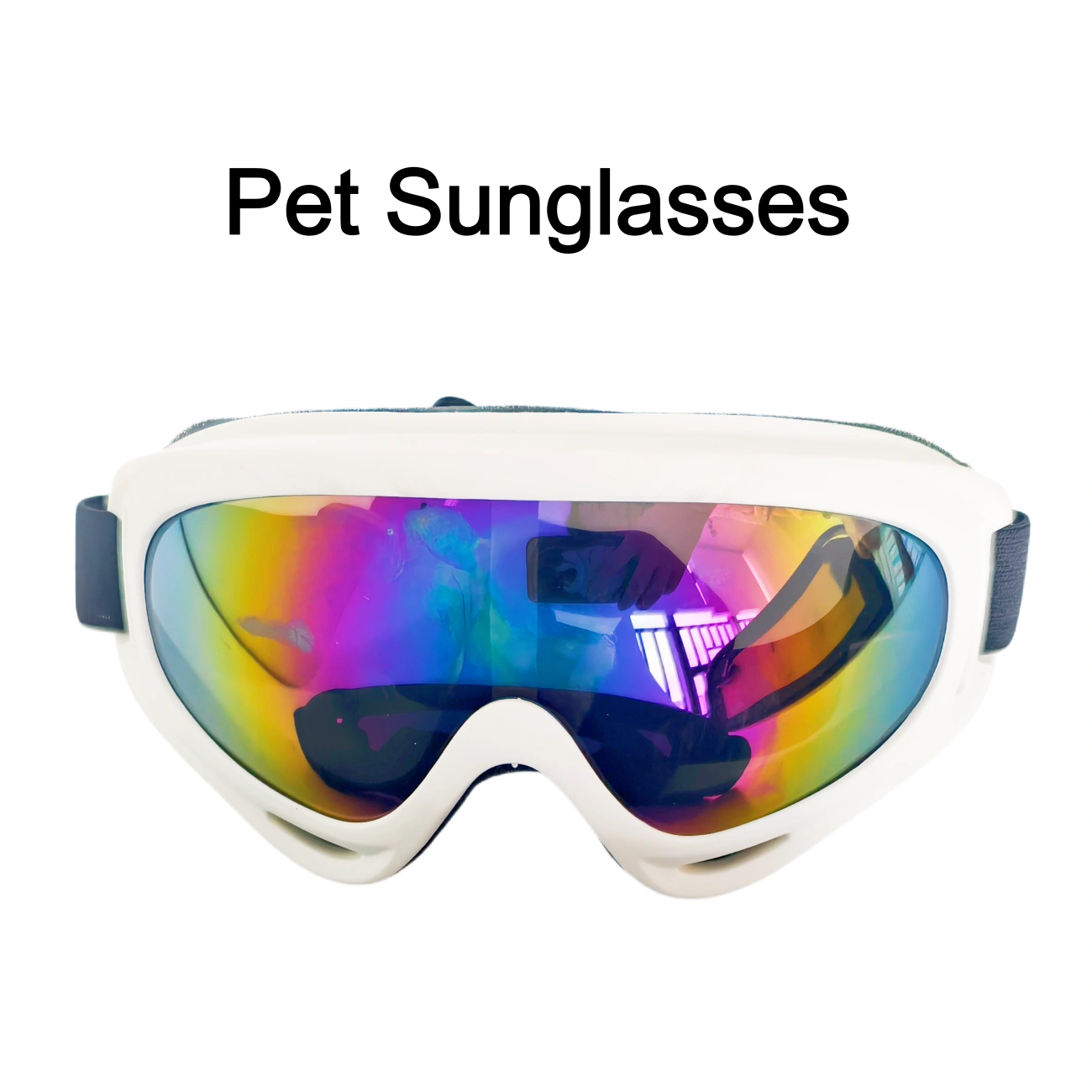 2 Pack Dog Goggles UV Protection, Adjustable Windproof Pet Sunglasses for Large & Small Dogs, Reusable Eye Safety Glasses with Soft Padding, Anti-Scratch Lens view 3