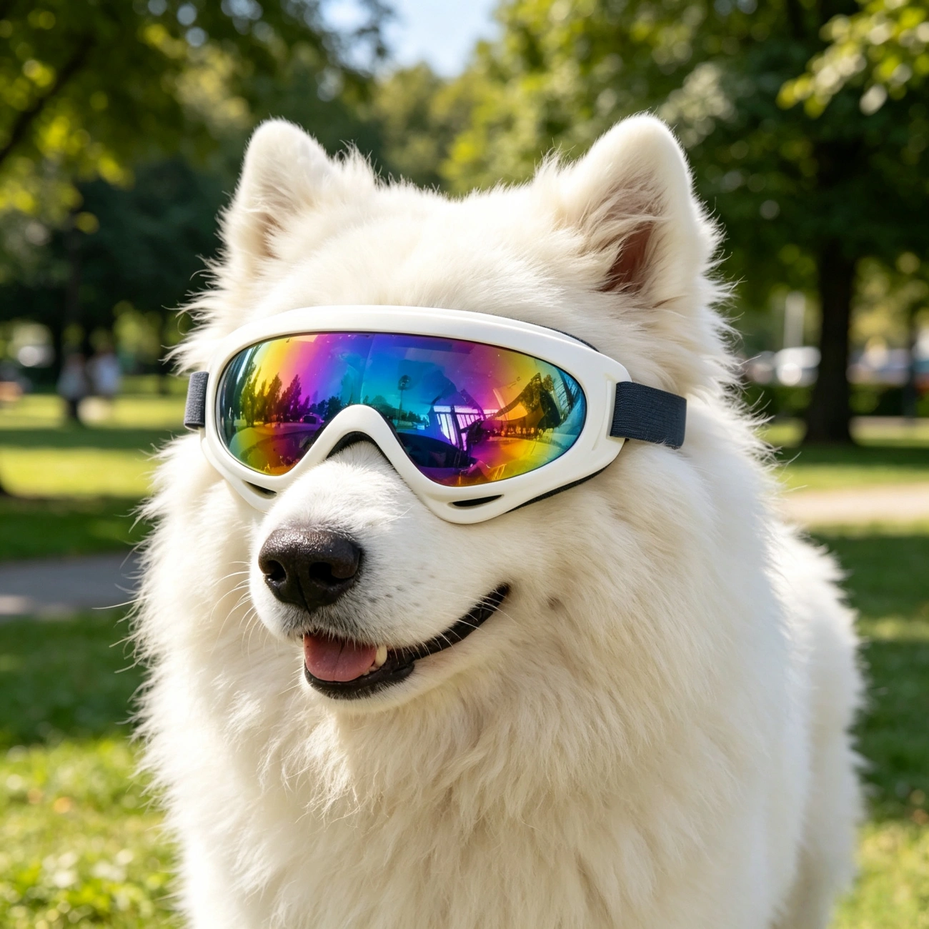2 Pack Dog Goggles UV Protection, Adjustable Windproof Pet Sunglasses for Large & Small Dogs, Reusable Eye Safety Glasses with Soft Padding, Anti-Scratch Lens view 9