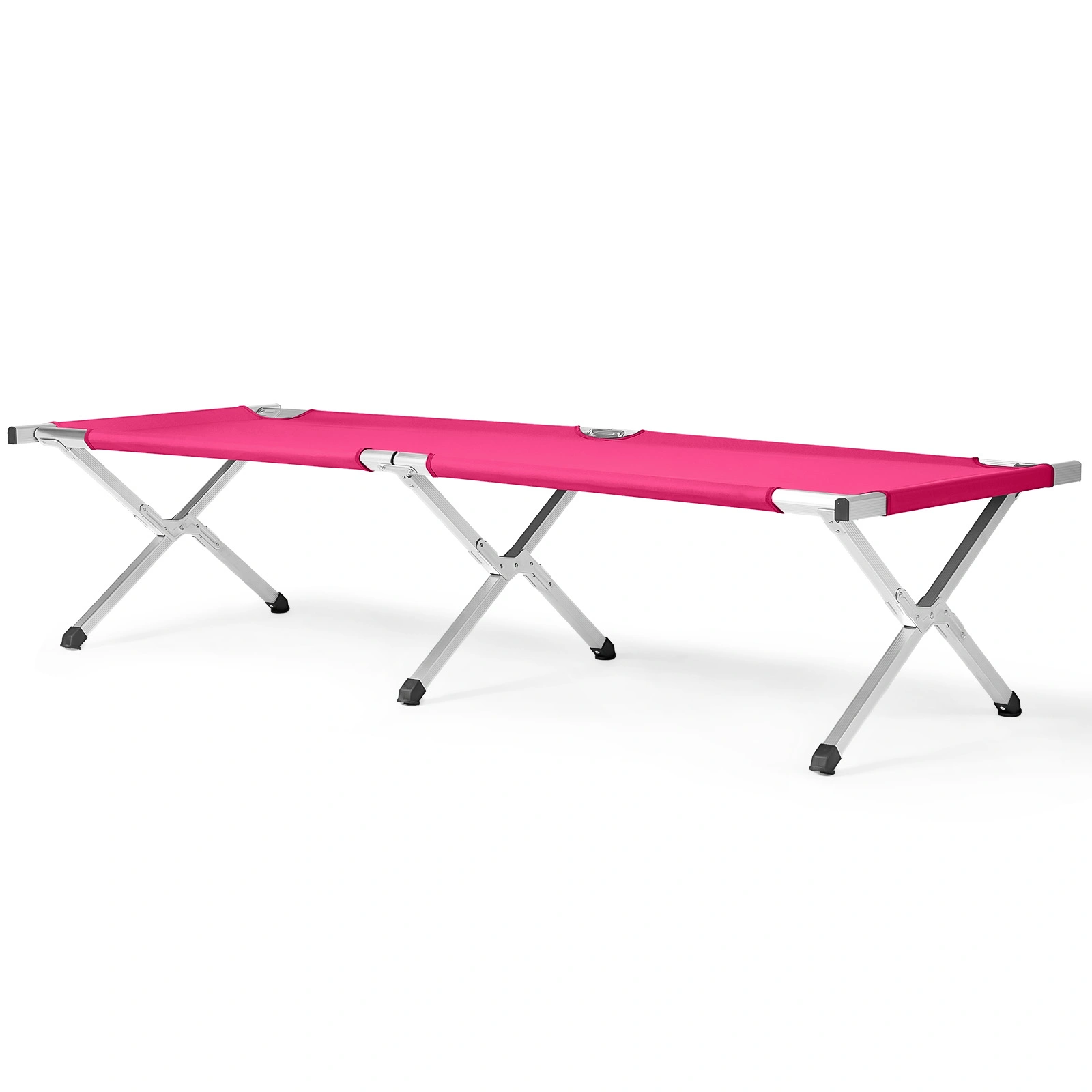 Portable Folding Camping Cot with Carrying Bag Army Pink view 2