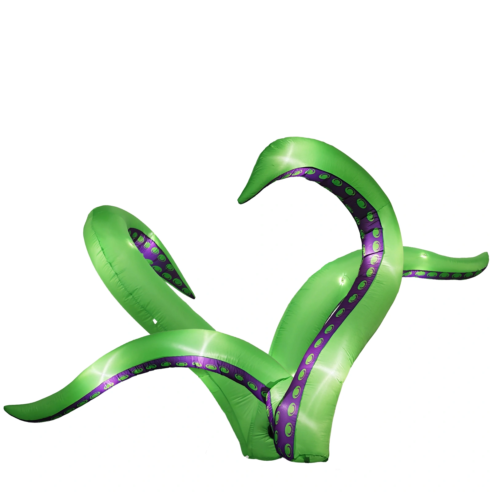 2 Pack Halloween Inflatable Octopus Tentacles Outdoor Decorations, Blow Up Hanging Decoration with Built-in LED Lights, Striking Window Decor for Halloween Party Outdoor Yard Garden Lawn Décor view 2