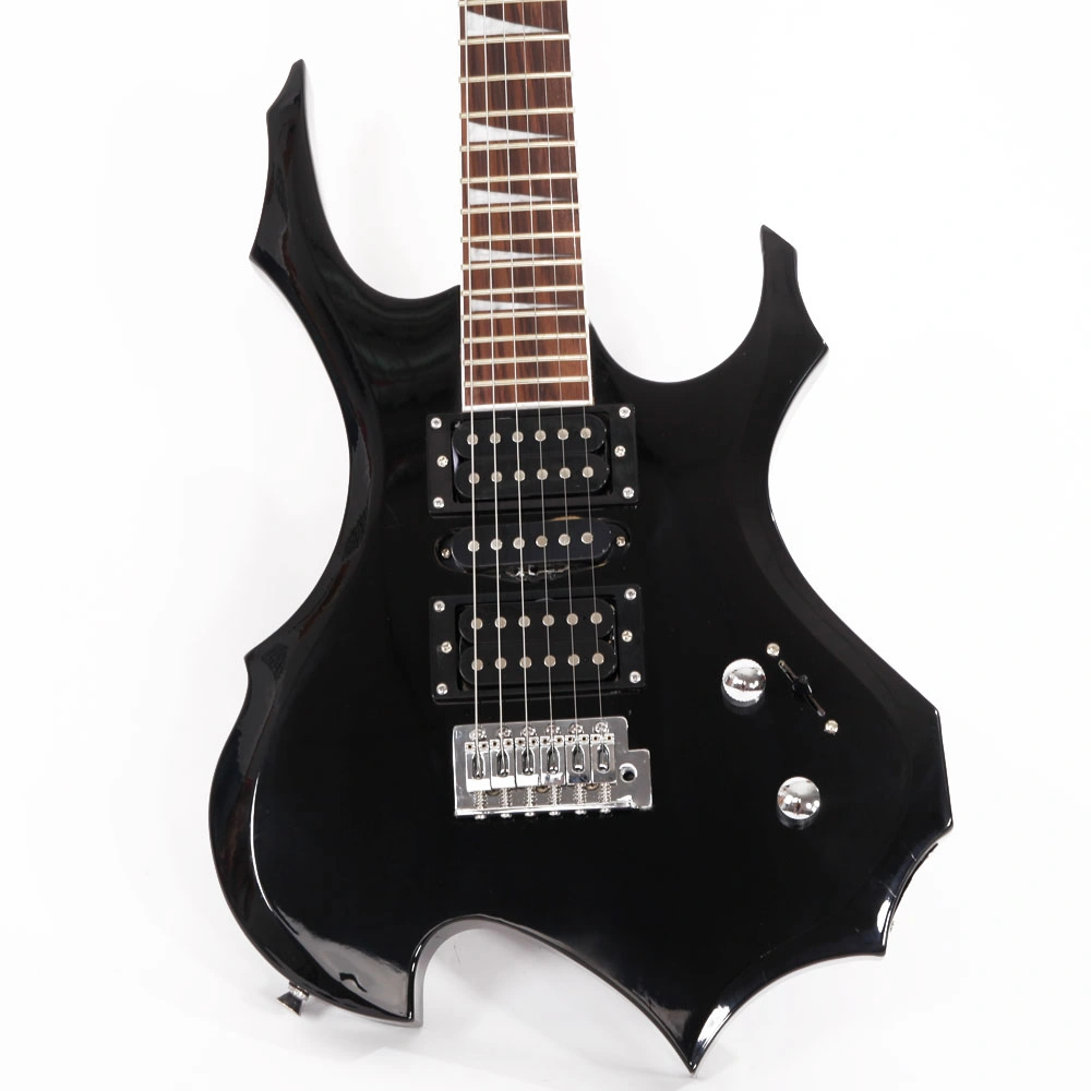 Black Flame Electric Guitar Strap HSH Pickup Shaped Strap w/Picks, Cable & Wrench Tool view 7