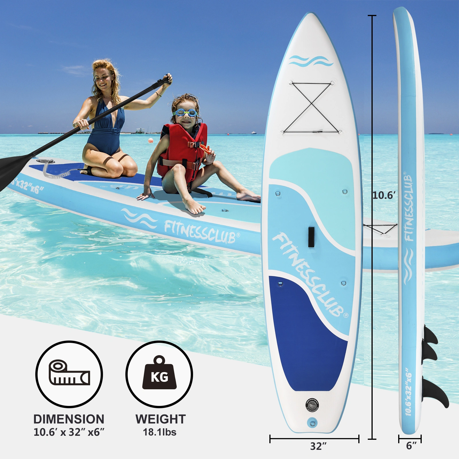 Premium Surf Board - Durable Design for All Skill Levels, Perfect for Beach Surfing