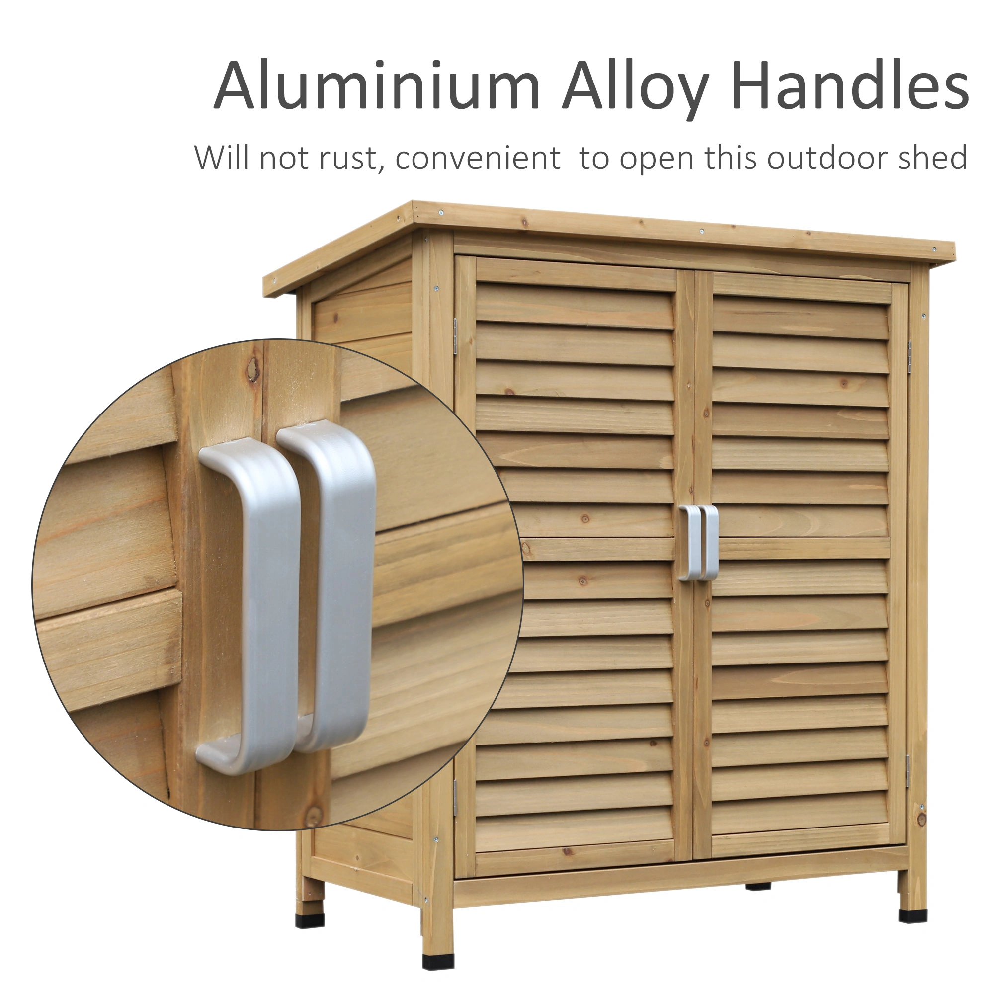 Heavy Duty Metal Garden Shed 6x4 ft Outdoor Storage with Lockable Doors Rust-Proof view 2