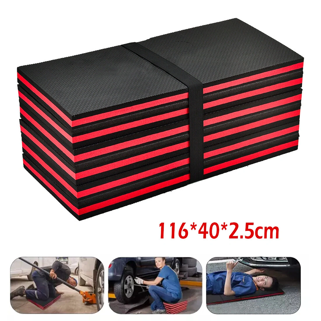 3in1 Mechanics Mat Large Folding Kneeling Work Mat 25mm Thick Foam Garage Floor Protection Workshop view 5