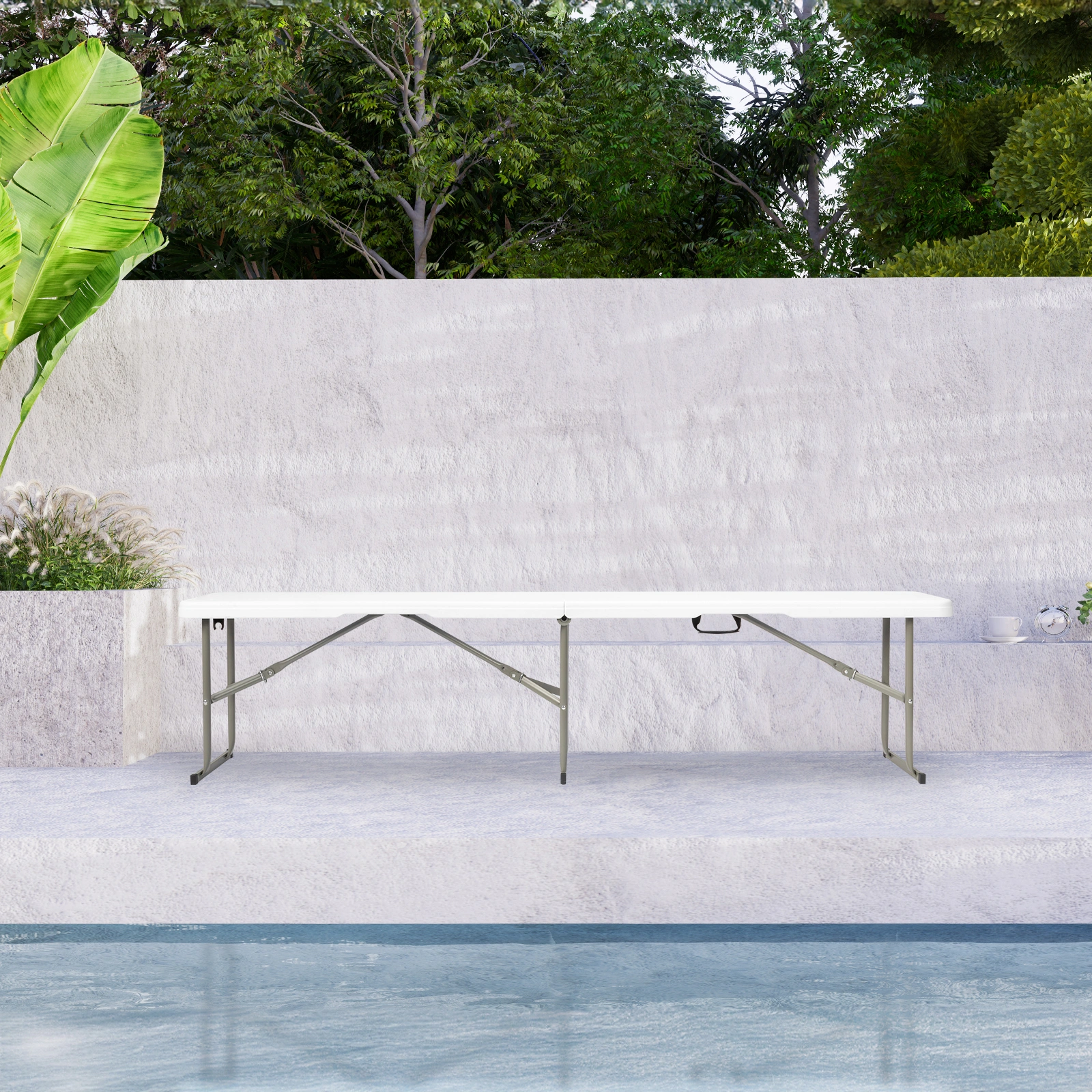 6FT Outdoor Courtyard Foldable Bench view 16