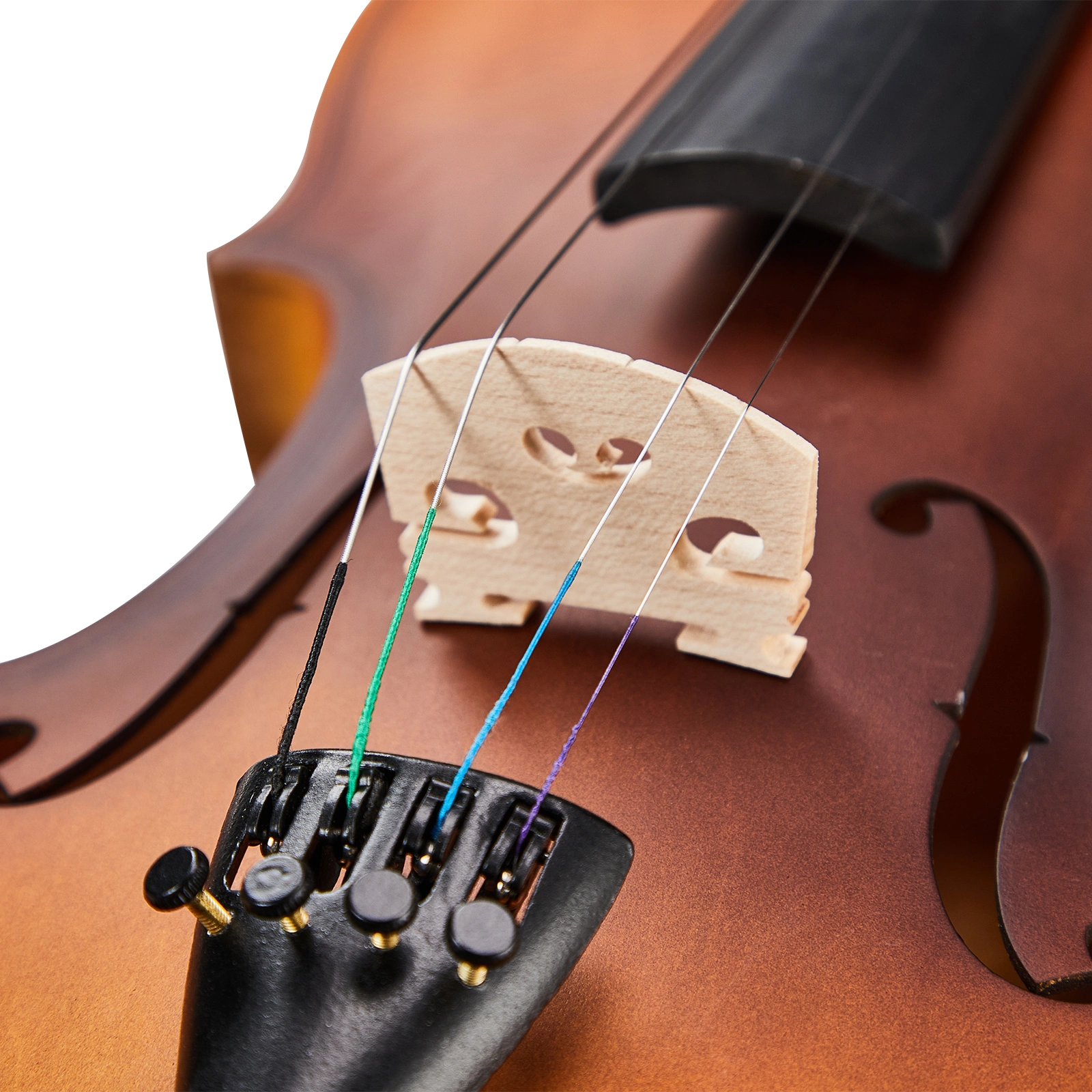 Brand new 1/2 acoustic violin set (includes case, bow, rosin, tuner, shoulder rest, strings, and tone marks) view 9