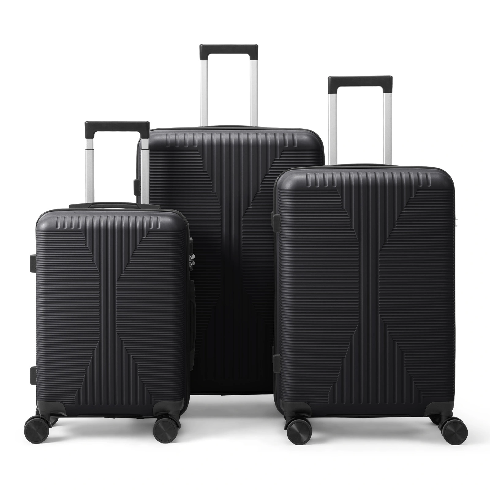 PP Trolley Case 20in 24in 28in 3PCS Suitcase Set Black view 14