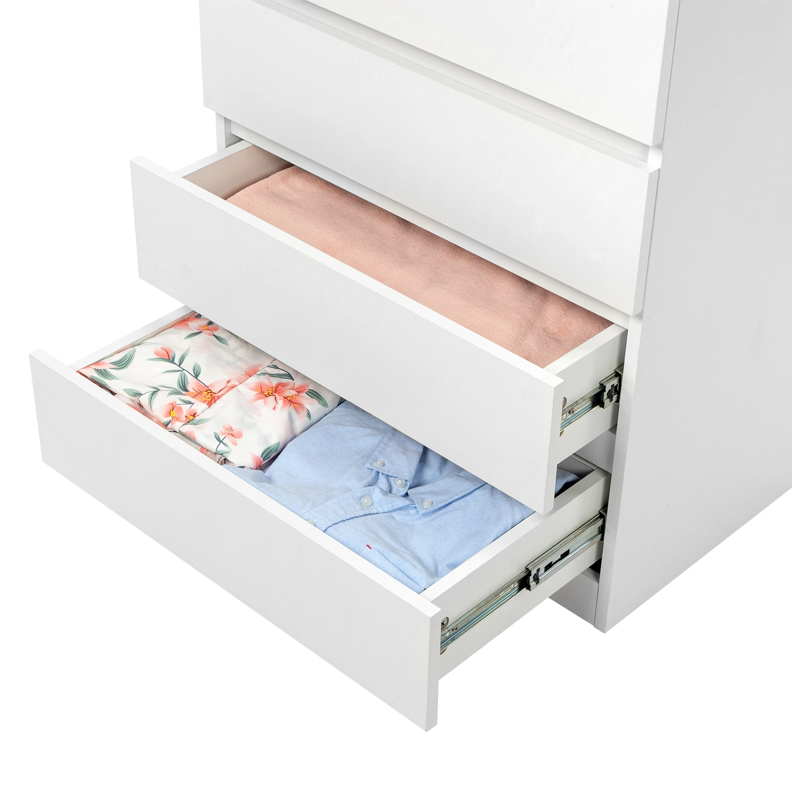Wood Simple 4-Drawer Dresser White view 15