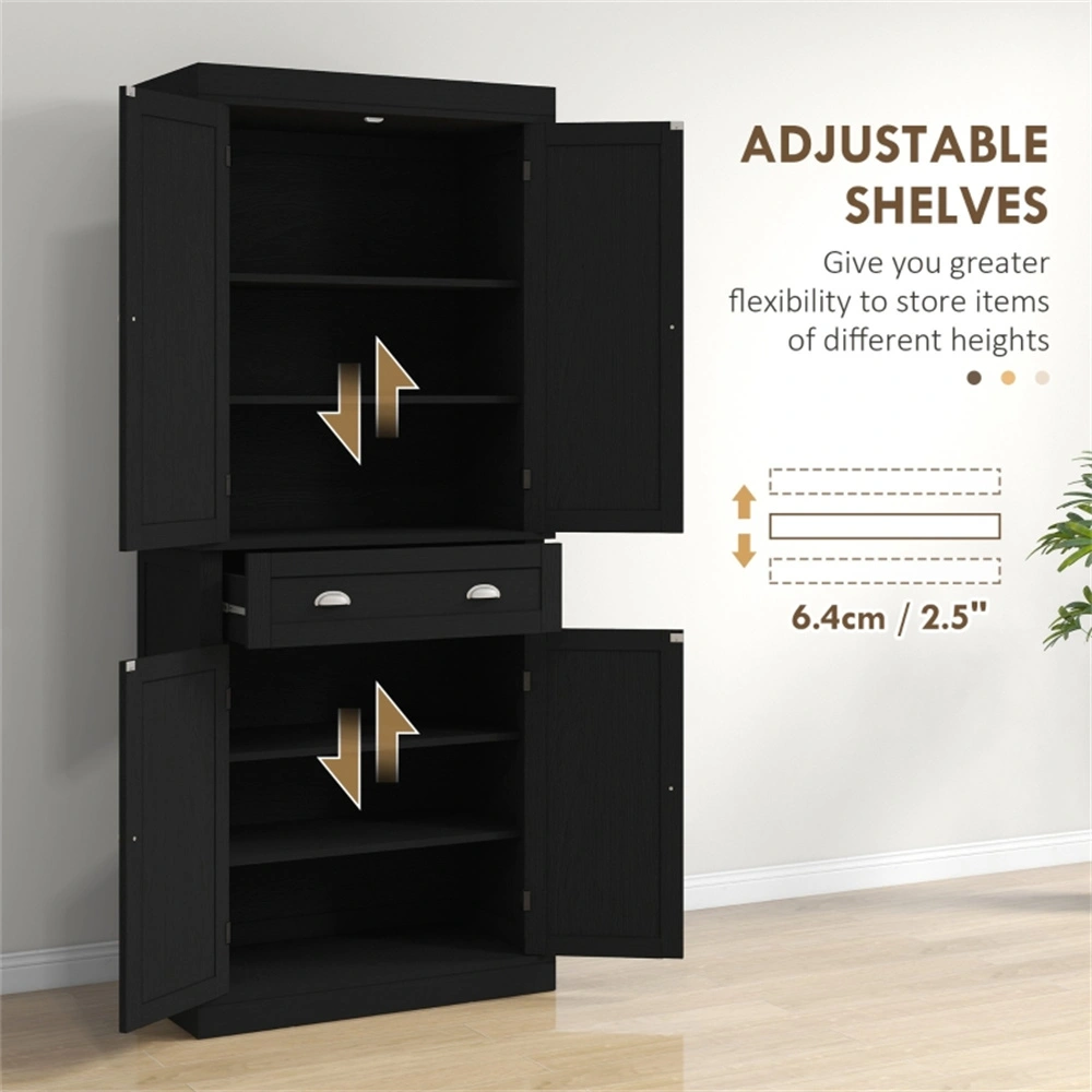 Kitchen & Bathroom Cabinet Storage Organizer - Modern Wall Mounted Shelf Unit for Home Organization view 5