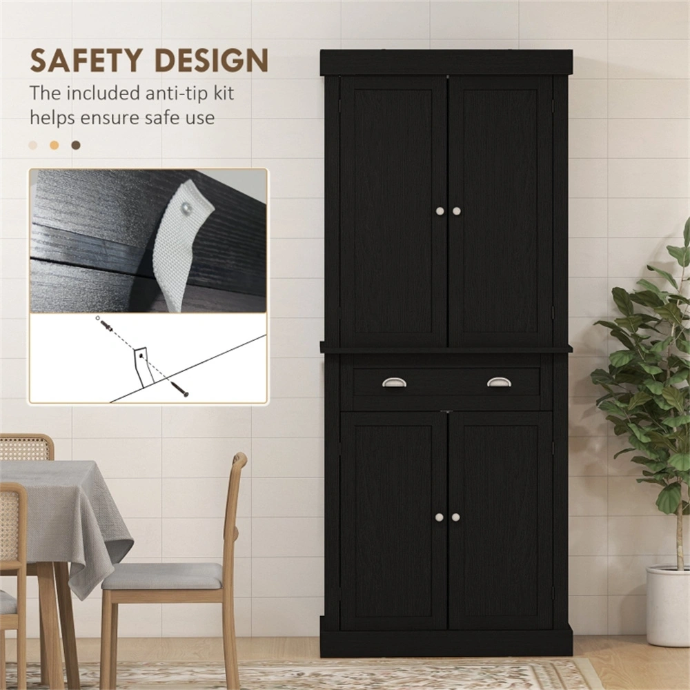 Kitchen & Bathroom Cabinet Storage Organizer - Modern Wall Mounted Shelf Unit for Home Organization view 6