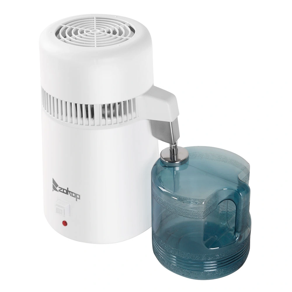 ZB-1 British Standard 4L Distilled Water Dispenser Machine 220V 750W w/ Thermostat & Natural Plastic Bottle